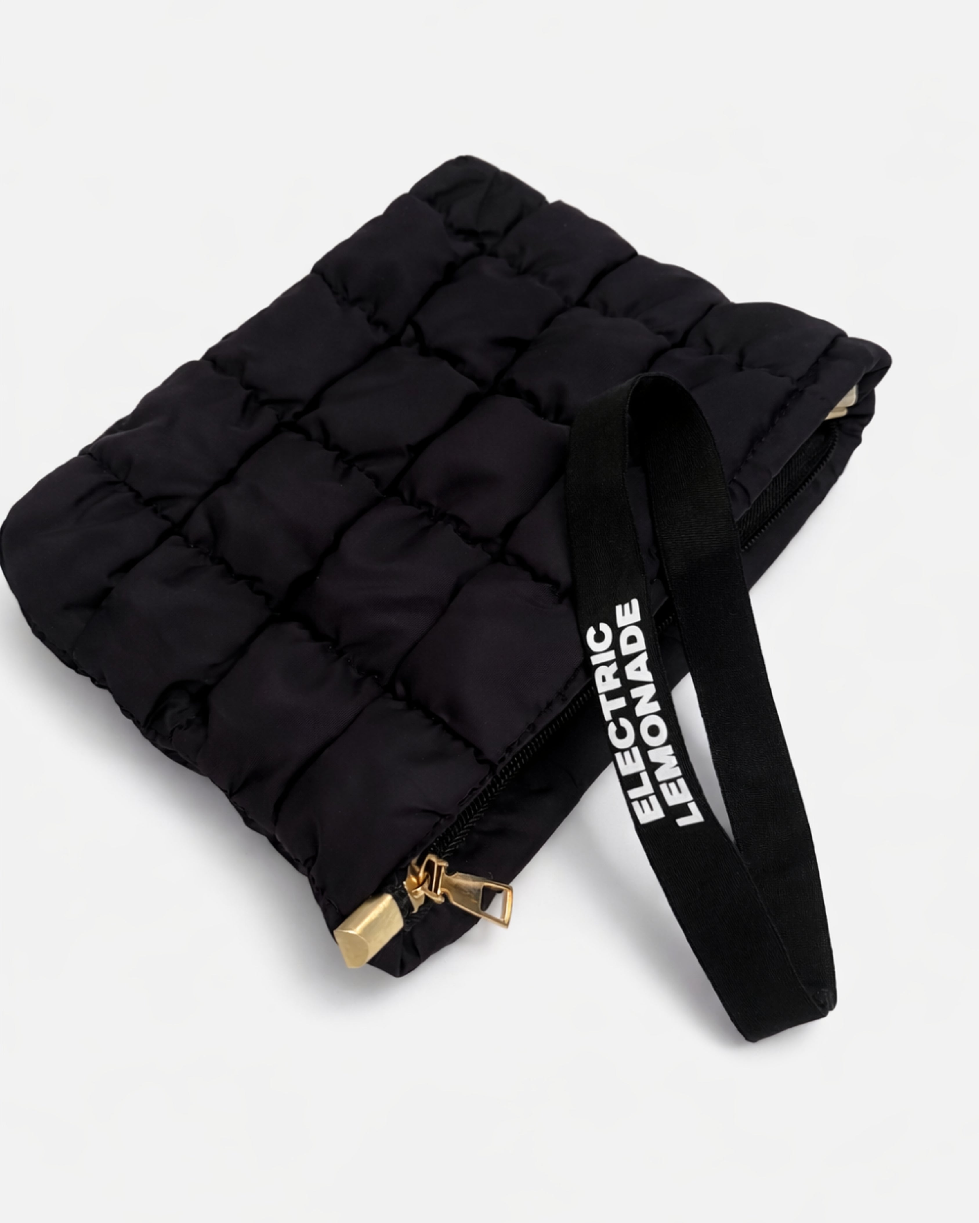 ELECTRIC LEMONADE Puffer Makeup Bag + Headband